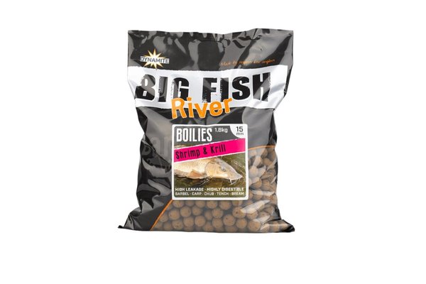 Dynamite Big Fish River Boilies Shrimp & Krill