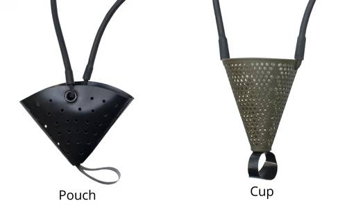 The difference between a catapult pouch and cup